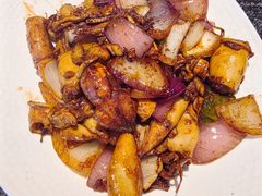 酱爆比管-五谷丰登农家院·地道胶东菜·海鲜烧烤(威海店)