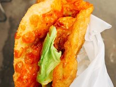 -小红车炸蛋葱油饼