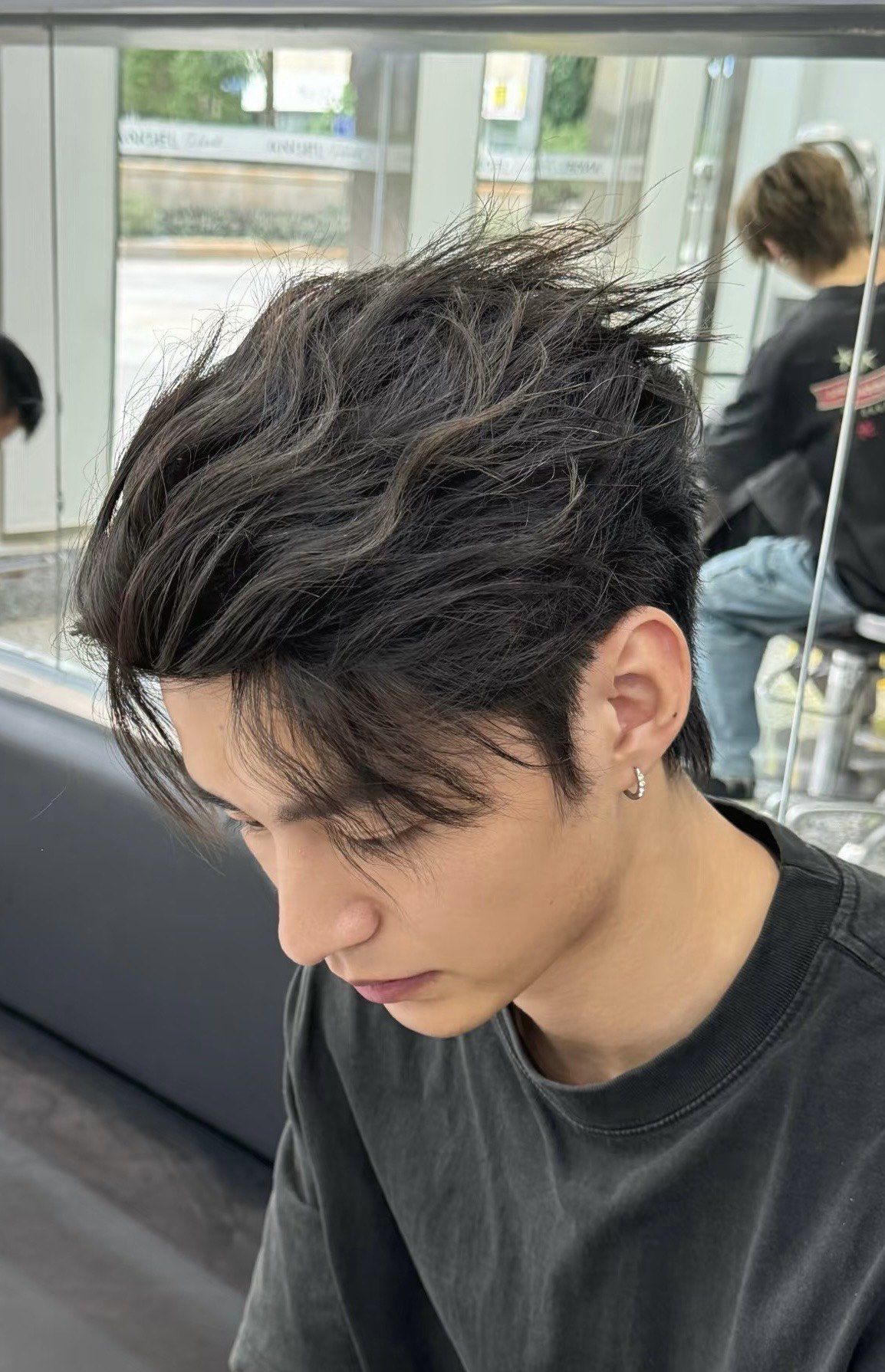 男生自然卷发型 #卷发 #附近哪里做头发好 #适合发量少的男生发型