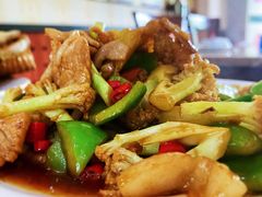 五花肉有机菜花-李连贵熏肉大饼(天通苑店)