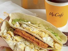 鲜蔬蛋沙拉叠叠卷配咖啡-麦当劳(易达店)