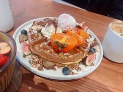 暖栗甜柿松饼-有序Orderly融合西餐·咖啡(运河外滩店)