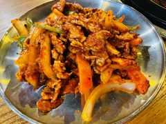 炒五花肉-包装马车·韩国料理·포장마차