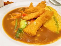 京都炸鱼咖喱蛋包饭-池奈·日式咖喱蛋包饭(重庆爱琴海店)