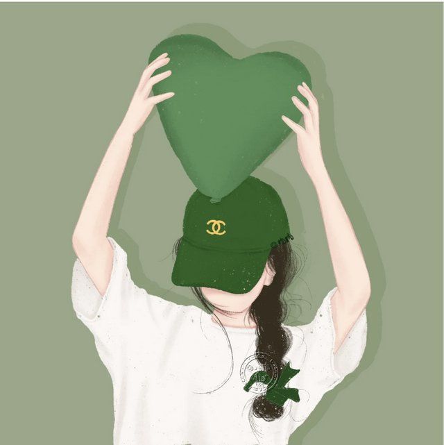 清新简约女头像