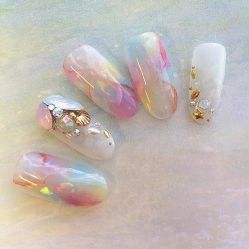 -孔雀手美甲美睫护理