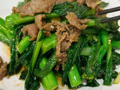 菜心炒牛肉-众源美食(光复阁店)