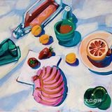 想要在静谧的午后☀️享受油画的美好～