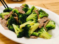 西兰花炒牛肉-顺发饭店