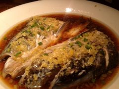 双椒鱼头-绿茶餐厅(华联万柳店)