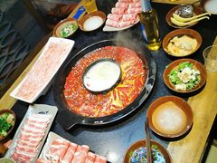 松茸菌锅中锅-渝大狮毛肚老火锅(普陀店)