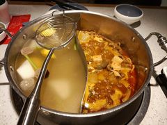 鲜牛杂鸳鸯锅-左庭右院鲜牛肉火锅(环球港店)
