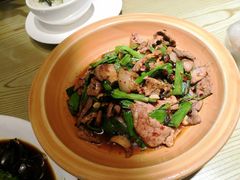 老干妈炒猪肝-禾田下生态餐厅(华天城总店)