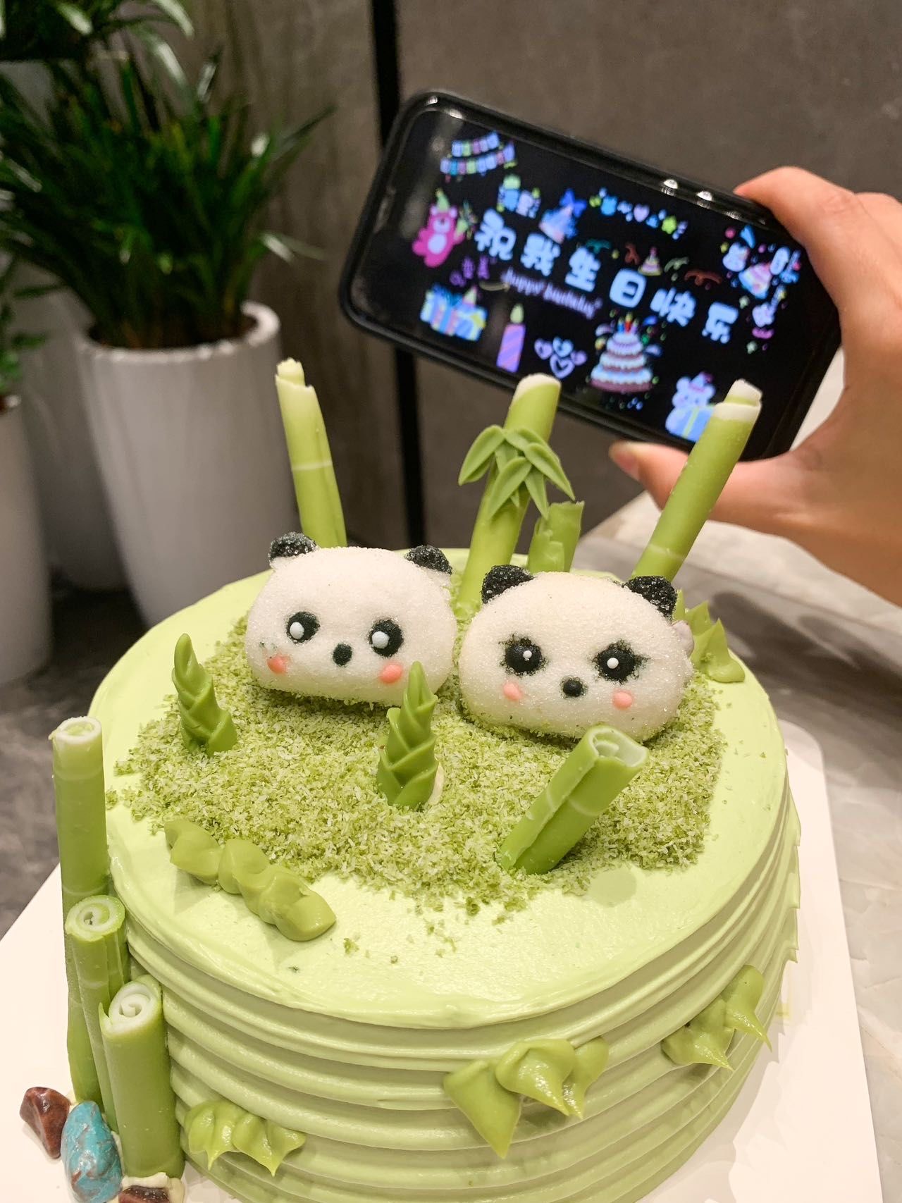 这个熊猫蛋糕也太可爱了吧!