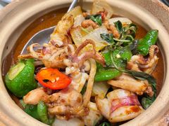 九层塔酱爆鸡肉小鱿鱼-荣先森·福建菜(周浦万达店)