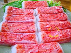 招牌生食蟹肉-东镇老火锅(长春路首店)