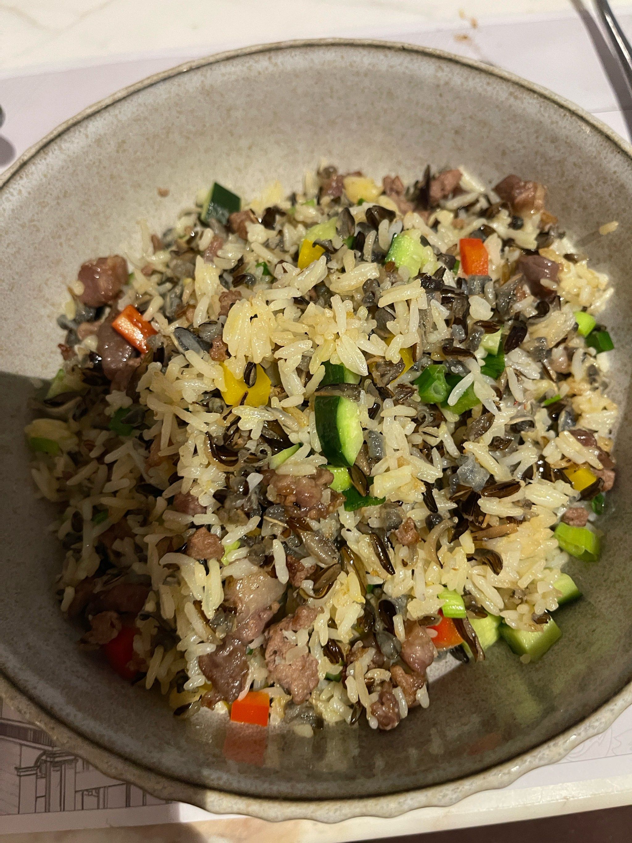 牛肉粒炒饭