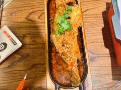 铁板黄鱼-烤小呆碳烤大肉筋