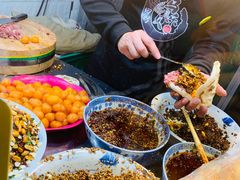 -清真马乐贝腊牛肉蛋黄菜夹馍(马蓉洒金桥店)