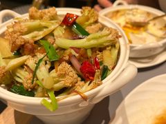 油渣干锅花菜-桂满陇·蟹黄小笼汤包(中山公园店)