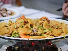 海鲜炒年糕-金海湾海鲜排档(朱家尖店)