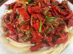 辣皮子肉拌面-托克逊老四号餐厅