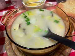 鸡汤小白菜煮榆林豆腐-西贝莜面村(近铁城市广场店)
