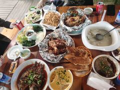 贴大饼子-北镇龙岗子生态园