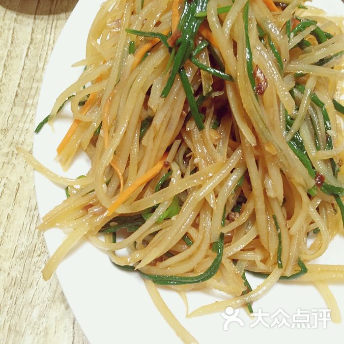 牧马人奶茶馆沙葱土豆丝图片-北京内蒙菜-大众点评网