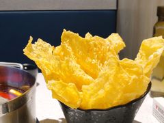 炸豆皮-宴全牛粤来越牛潮汕鲜牛肉火锅(海州万达广场店)