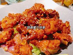 蒜香蜜汁排骨-绿茶餐厅(布吉万象汇店)