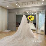 瘦小新娘也能hold住的抹胸纱