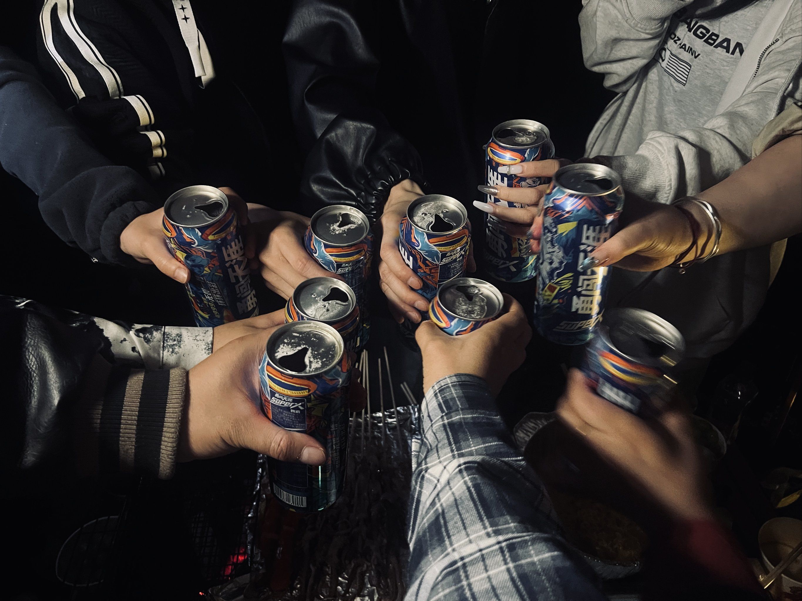 和朋友在一起的快乐瞬间