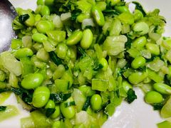 青菜毛豆-上海老饭店(北京分店)