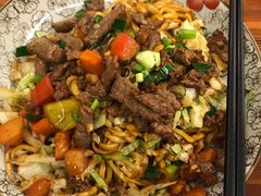 双份牛肉炒面-跃跃鸡肠面(人民北路店)