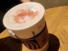 双杯热荔荔粉巧茶拿铁-星巴克(天津东江道香年广场店)