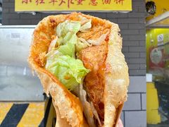 -小红车炸蛋葱油饼