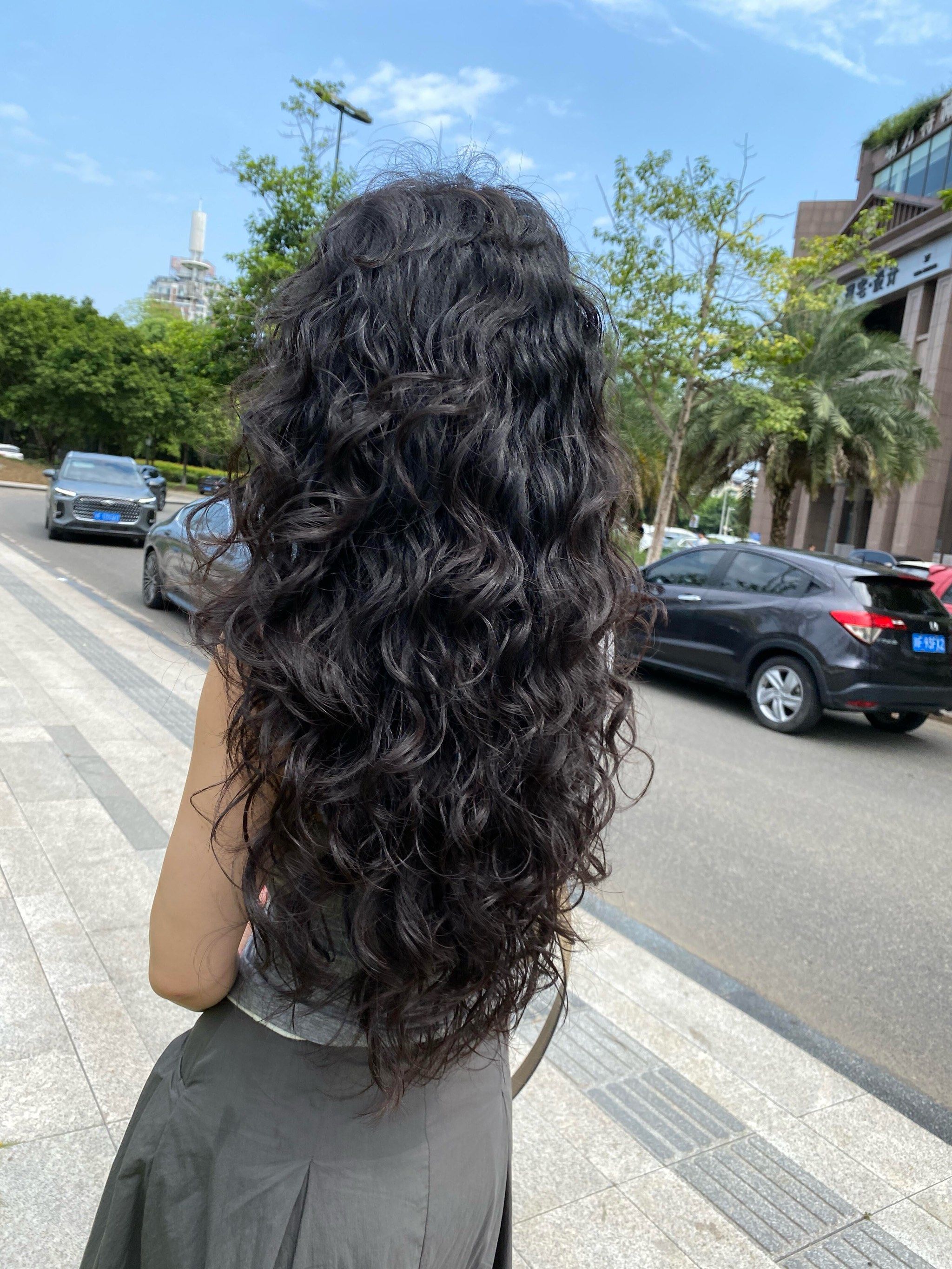 中长发编发 公主