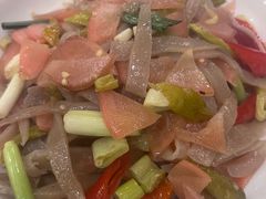 酸萝卜杆炒魔芋-老瓦房(六堰店)