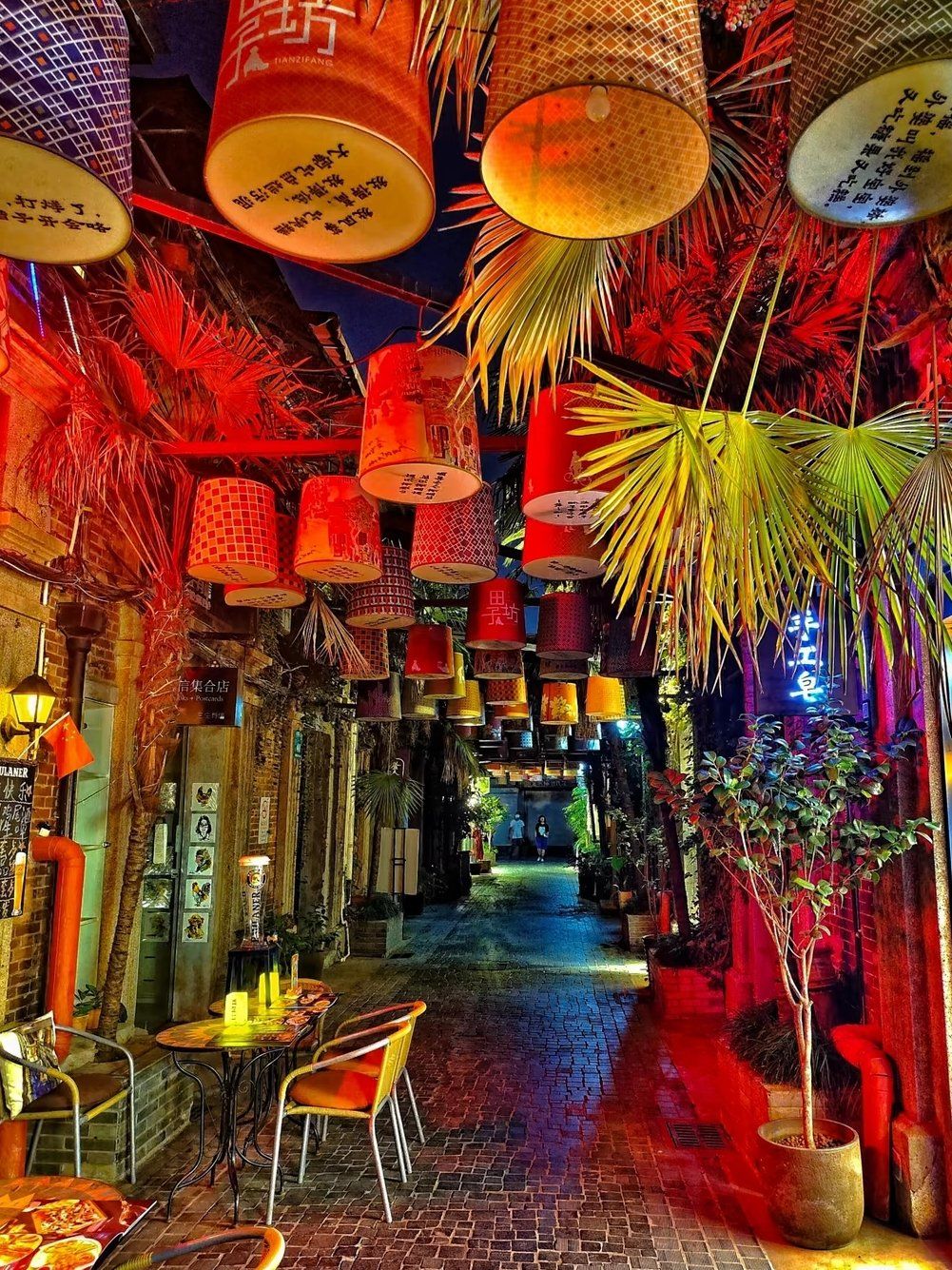 田子坊夜景美不胜收