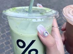 抹茶拿铁-% Arabica阿拉比卡咖啡烘焙工坊