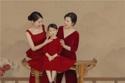 -时光纪亲子全家福照相馆(静安店母女写真父母纪念照)