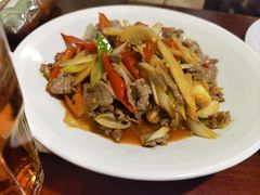 酸木瓜炒牛肉-紫滇源云南生态菜(丹凤街店)