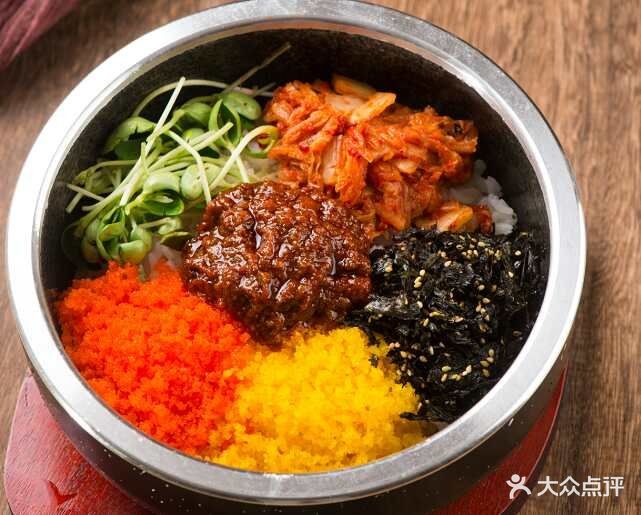 米庄拌饭馆石锅鱼籽饭图片 - 第1张