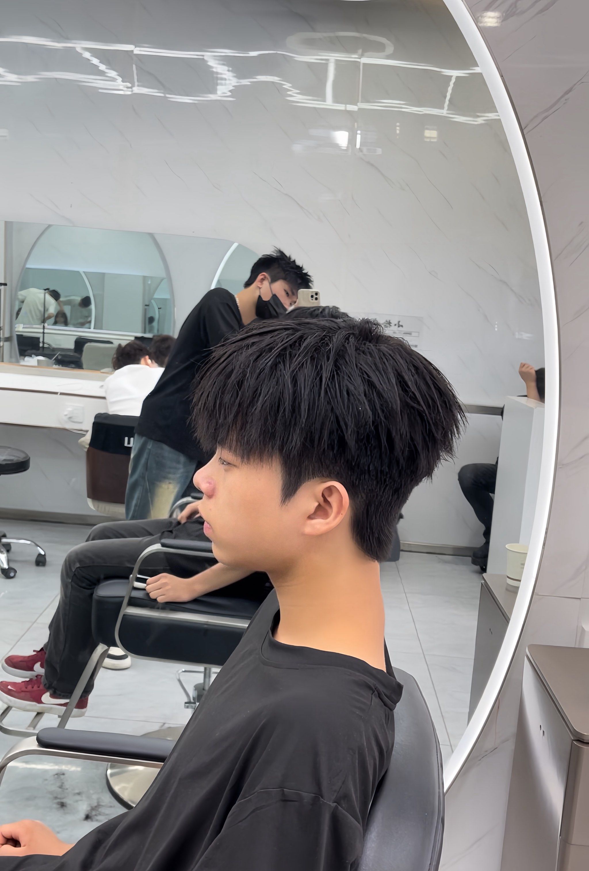 碎盖发型 #今日发型 #塑形钢夹烫