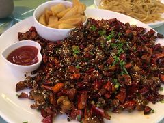 经典辣子鸡配大薯条-眉州东坡(通州店)