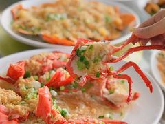 蒜蓉开边蒸龙虾-明记海鲜大排档(巽寮湾店)
