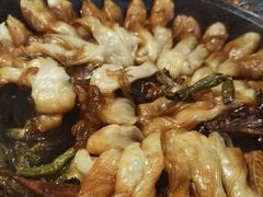 大公鸡粘卷子-华盛园卷子王农家菜水库鱼