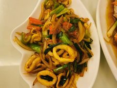 姜葱鱿鱼-覃记海鲜美食餐厅