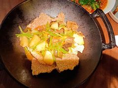 一个锅巴和时蔬-薇酌饮·陕西菜(南门外店)